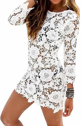 White Lace Trendy Ladies Beachwear Age Group: Adults