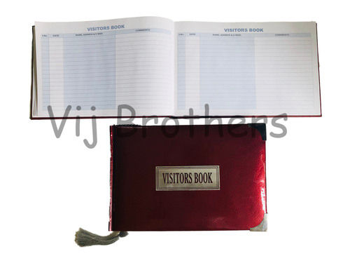 Rectangular Shape Visitors Book