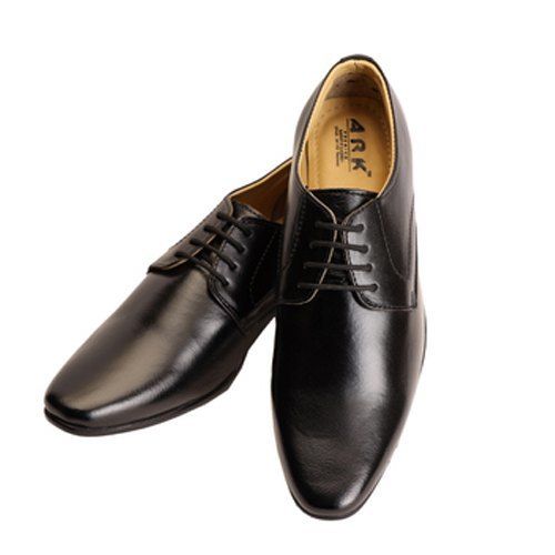 Black Leather Shoes For Men Size: Custom