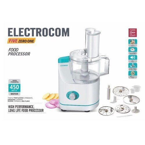 White Electronic Electrocom Food Processor