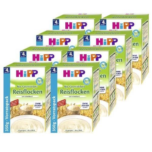 HiPP Bio Cereal Mash Rice Flakes (8 x 400g)
