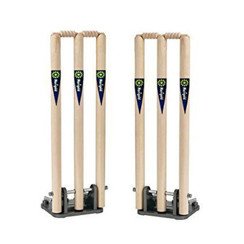 Golden Natural Polish Cricket Stumps