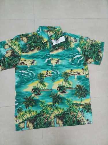 No Fade Printed Mens Beach Shirts