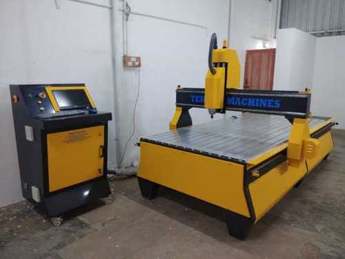 Yellow Cnc Wood Router Machine