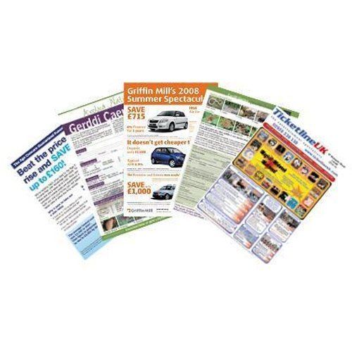 Paper Glossy Finish Advertising Leaflet