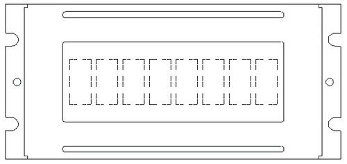 Monochrome Lcd Character Type Plc0801Cw Cabinet Material: Plastic