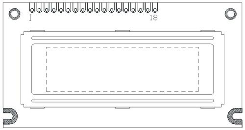 Monochrome LCD Graphic Type PLG1203BW