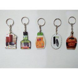 Printed Mdf Wooden Keychain