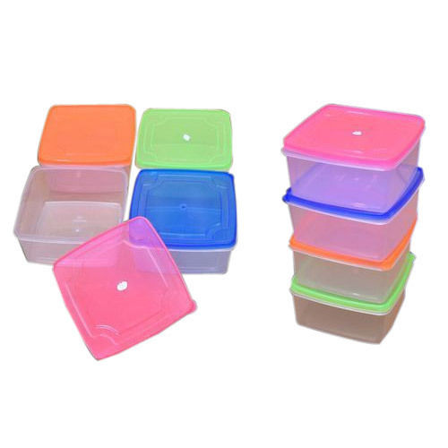 Colorful Rectangular Plastic Container