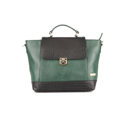 Tote Green Leather Bag