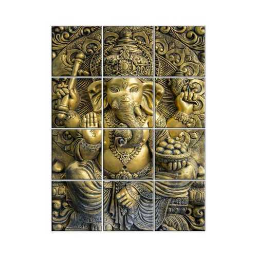 Ceramic Ganesha Wall Tiles