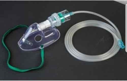 Various Colors Are Available Nebulizer Mask With Adjustable Nose Clip