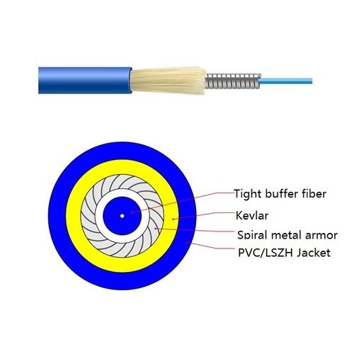 Armoured Spiral Wire Aerial Optic Fiber Communication Cable (Gjsfjv4B1.3) Insulation Material: Pe