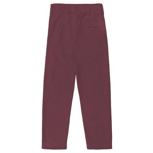 Breathable Boys Maroon School Uniform Pant