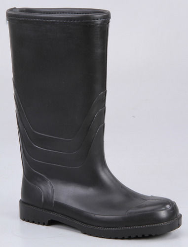 Full Black Rain Boot