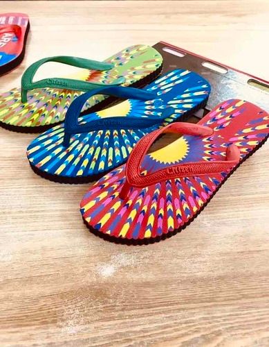 Multicolor Printed Ladies Hawai Slipper