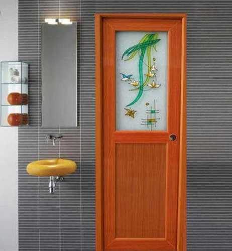 Various Colors Are Available Single Panel Designer Pvc Door