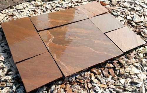 Autumn Brown Sandstone Paving Cobbles