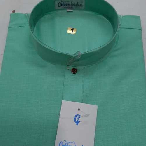 Quick Dry Mens Green Cotton Kurta