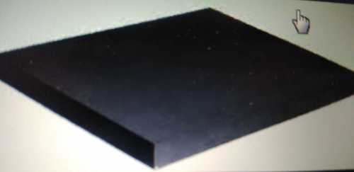 Black Plain Texture Rubber Pad