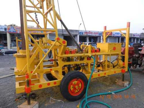 Yellow Automatic Earth Drilling Machine