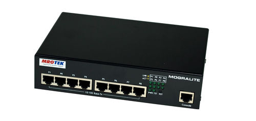 Mro-Tek Managed 8 Port 10/100Base-T Layer 2 Access Ethernet Switch Dimension(L*W*H): 190X132X42 Millimeter (Mm)