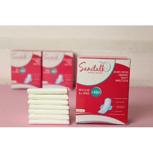 Cotton White Color Sanitary Napkins