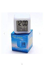 White Colour Changing Clock