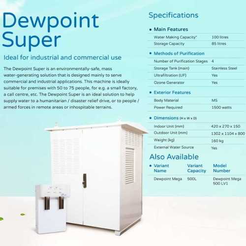 Air O Water Dew Point Super Voltage: 1500 Watt (W)