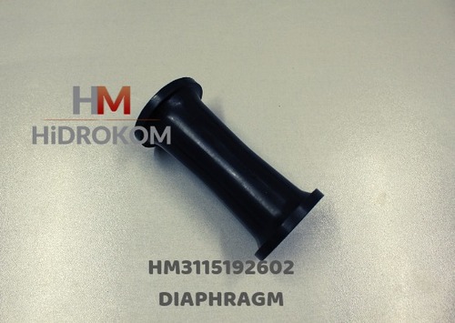 Diaphragm Valve - Rubber Material, Polished Finish, Black Color | Model 3115 1926 02, High Quality for Industrial Drilling Machines