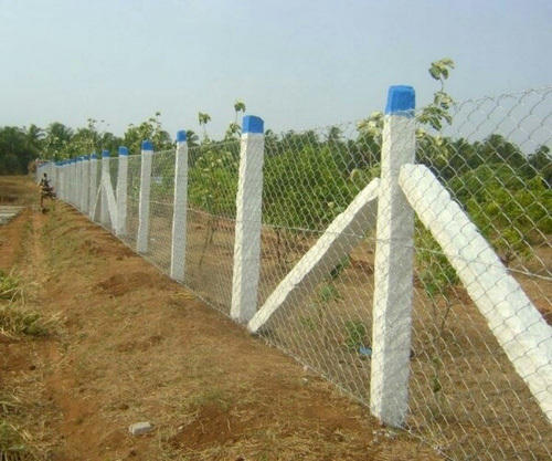 Grey Rcc Fencing Poles