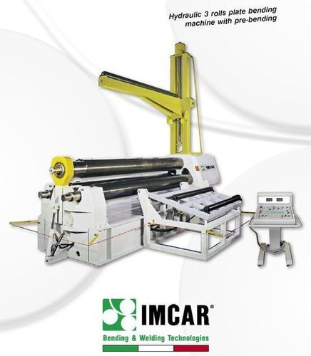 Semi Automatic Hydraulic 3 Rolls Plate Bending Machines With Pre-Bending