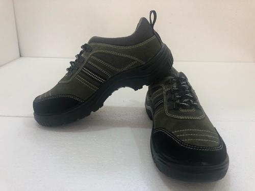 Black Mens Leather Safety Shoes at Best Price in Kanpur | Anshveer Overseas