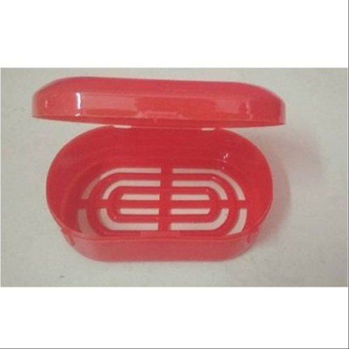 Rectangular Red Plastic Soap Box