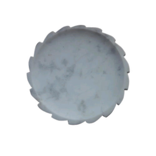 Round Shape Plain Marble Tray