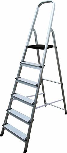 Anodised Silver Steel Ladder