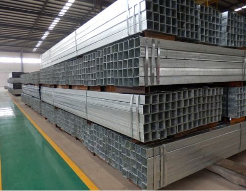 Hot-Dip Galvanized Rectangular Steel Pipe Length: 1 - 24  Meter (M)