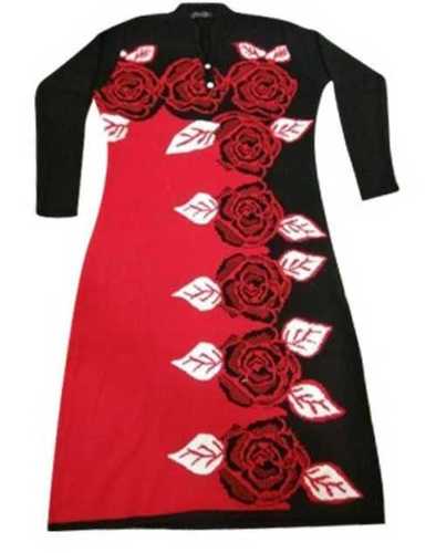 Ladies Cotton Printed Full Sleeves Kurti - Bust Size 32-42 Inch, Length 50-58 Inch | Anti-Wrinkle, Shrink-Resistant, Breathable, Easy Wash