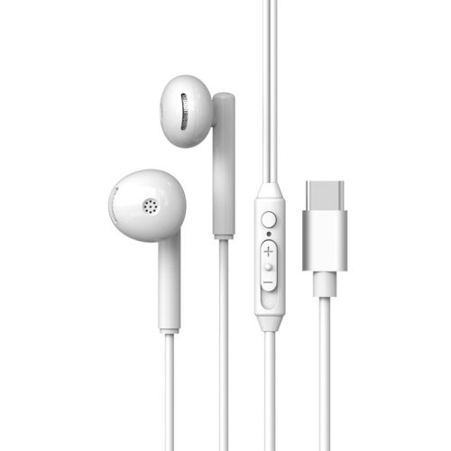 White Type-C Earbud Earphone