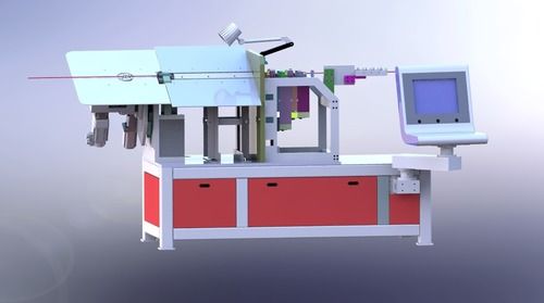 Red 2D Wire Bending Forming Machine