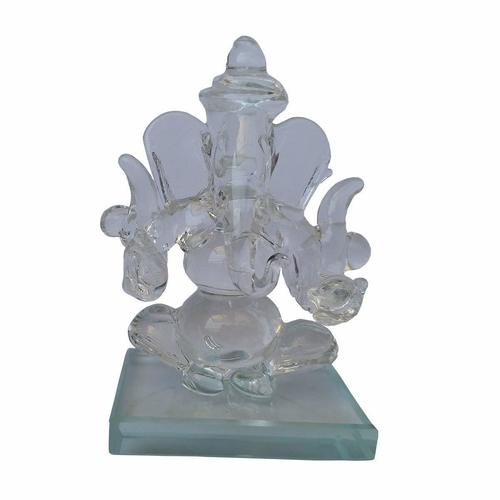Transparent Ganesha Crystal Ganesh Ji