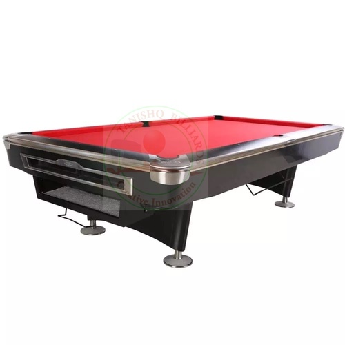 8x4 Feet Red Imported American Pool Table With Accessories