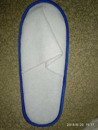 White Disposable Terry Slippers For Hotel