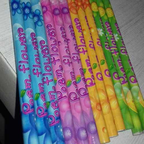 Multicolor Eco Friendly Flower Print Pencil