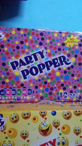 Printed Party Popper 12 Piece