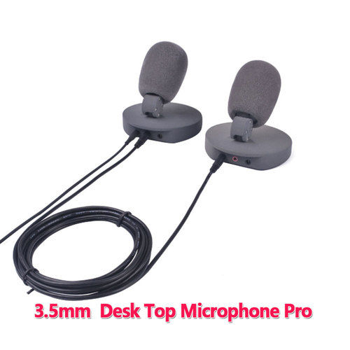 Black Broadcasting And Live Streaming Desktop Microphone (3.5Mm)