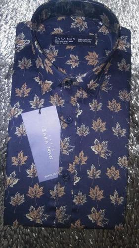 Floral Printed Shirt For Mens Chest Size: Various Sizes Are Available