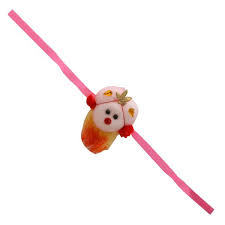 Pink & White Hand Made Teddy Rakhi