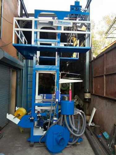 Blue And White Bio Degradable Garbage Bag Making Machine