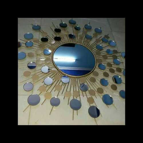 Golden Metal Iron Finishing Powder Coated Mirror